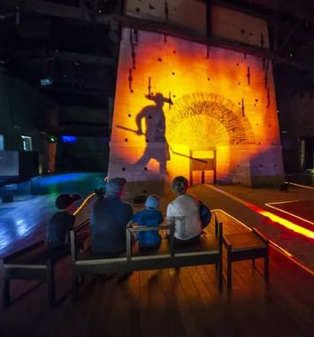 Spectacle sur un haut fourneau du XIXème siècle